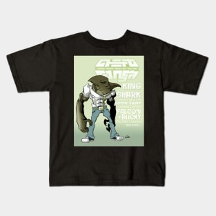 GhettoManga Weekly- Shark Week Kids T-Shirt